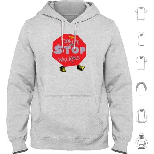 Don't Stop Walking Hoodies Long Sleeve Buen Camino Camino Santiago Dont Stop Waling Shoes Sneaker Pilgrim