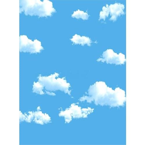 3x5ft Blue Sky White Cloud Photography Backdrop Screen Background Studio Props