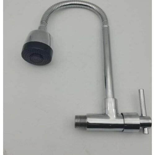 G1/2" Zinc Alloy Kitchen Basin Faucet Wall-mounted Sink Faucet Kitchen Faucet Single-handle Faucet