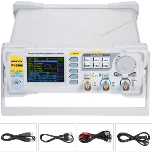 100MHz Function Signal Generator Digital DDS Dual-channel Signal Waveform Generator Pulse Signal Source 300MSa/s Frequency Meter