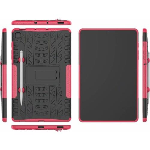 Hybrid Armor PC+TPU Stand Cover For Samsung Galaxy Tab S6 Lite 10.4 Case With Pencil Slot P610 P615 SM-P610 SM-P615 Tablet Case