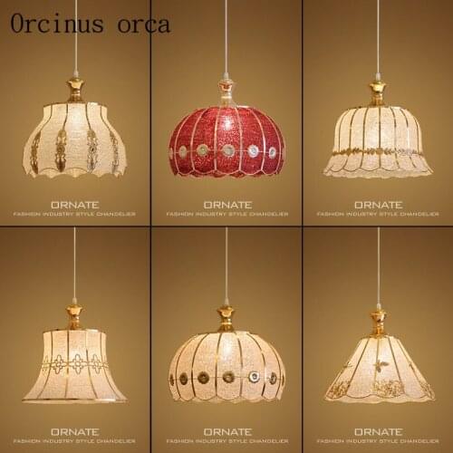 Single head creative personality European style chandelier modern simple warm bedroom dining room Chandelier