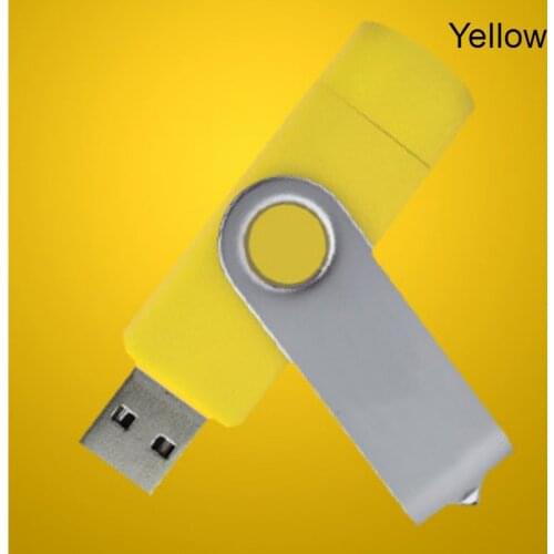 Custom Logo Metal Rotatable OTG USB 2.0 Flash Pen Drive 4GB 8GB 16GB 32GB 64GB USB Stick High Speed PenDrive USB Flash Gifts