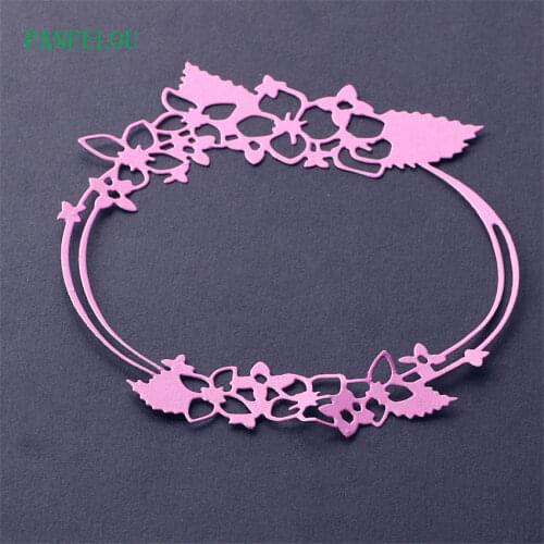PANFELOU Metal craft Flower bracelet paper die cutting dies for Scrapbooking/DIY Easter wedding Halloween cards