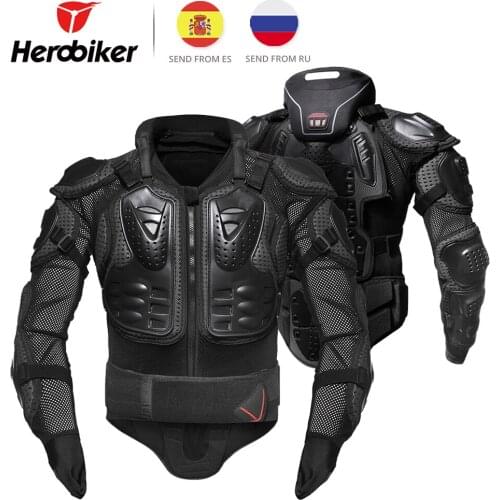 HEROBIKER Motorcycle Jacket Chaqueta Moto Body Armor Motorcross Removable Neck Protector Protection Guards Racing Riding Jacket