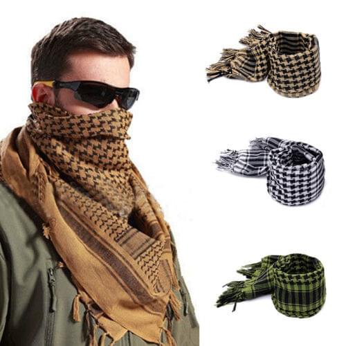 2018 Brand New Lightweight Tassel Arab Desert Shemagh KeffIyeh Scarf Wrap Pashmina Worthy Checked men mufflers