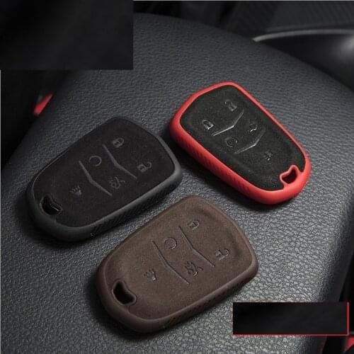 New Plastic+Leather Car Key Case Cover Shell For Cadillac CT6 ATS CTS-V CTS XTS XT5 ELR SRX Escalade