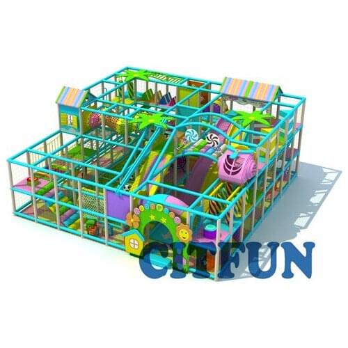 Customize CE certificate Funny Kids Soft Indoor Playground Equipment with Slide IP-005A