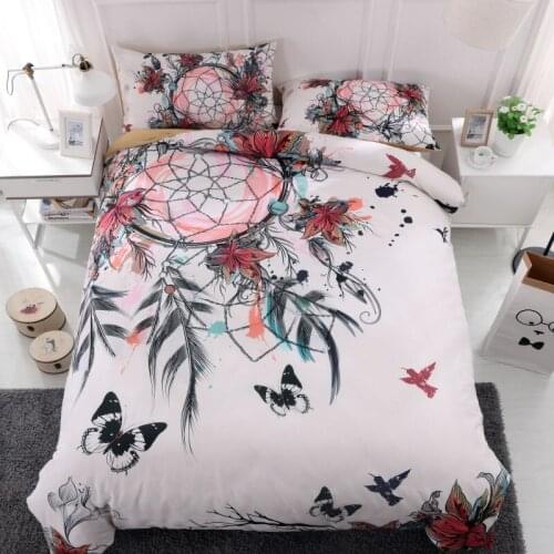 Dream catcher Bedding Set King size Bohemian Print Duvet Cover set with pillowcase 3pcs AU Queen Bed best gift bedline