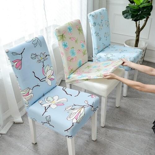 Simple family hotel elastic cloth one-piece seat cover general dining table stool cover chair covers spandex
