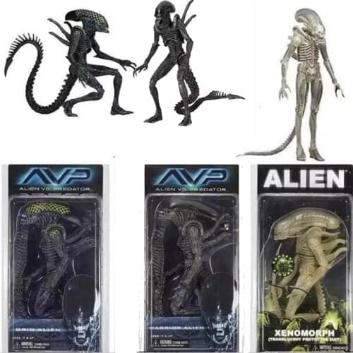 Grid Warrior Alien Action Figure Xenomorph Translucent Prototype Suit Collectible Model Toys