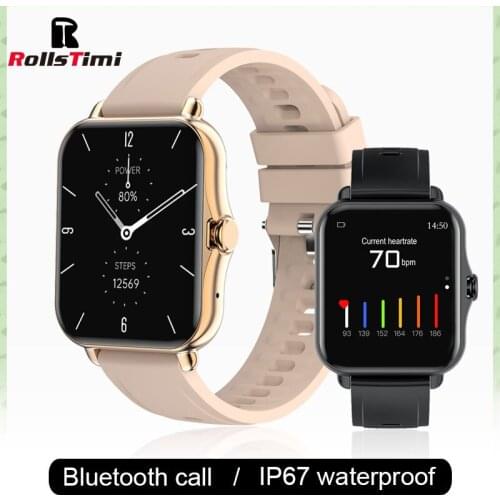 Rollstimi Smart Watch Men Lady Heart Rate Blood Pressure movement Fitness Tracker Watch Smart wristband for Android and IOS