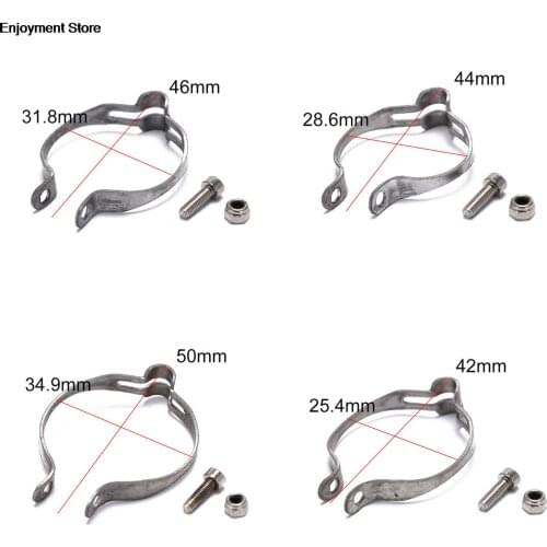 Vintage Bicycle Brake Cable Clamp Stainless Steel Bike Disc Brake Shifter Tube Clamp Stop Line Organizer 25.4/28.6/31.8/34.9mm