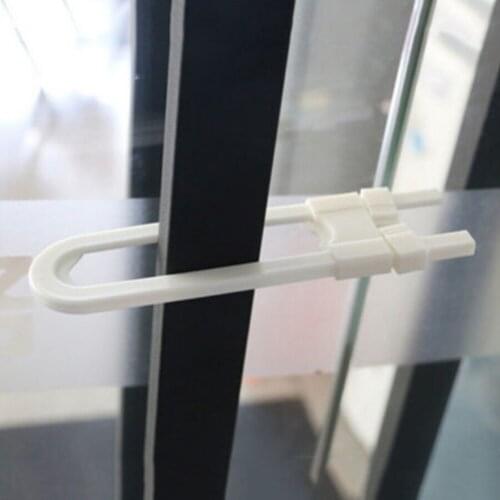 1PC Useful Children Protection Lock U Shape Baby Safety Lock Drawer Door Cabinet Cupboard Infant Born Kids Safety Locks