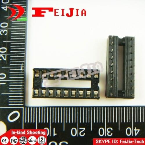 13pcs 18pin pins-DIP IC Sockets Adaptor Solder Type Socket Free Shipping