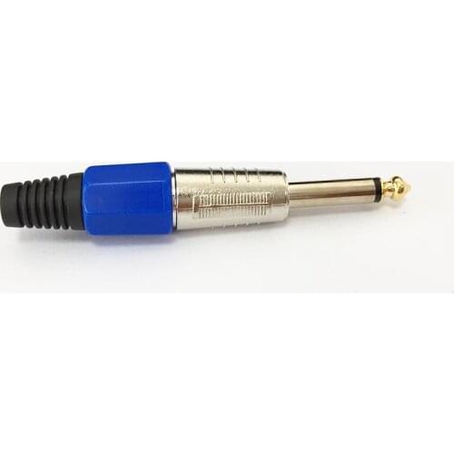 2pcs 6.35mm male connector 6.5 microphone plug welding