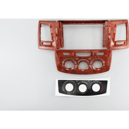 9 inch Car Fascia Radio Panel for 2011-2015 TOYOTA Fortuner, Hilux, Vigo, SW4 (Manual A/C) Dash Kit Install Facia Console Plate
