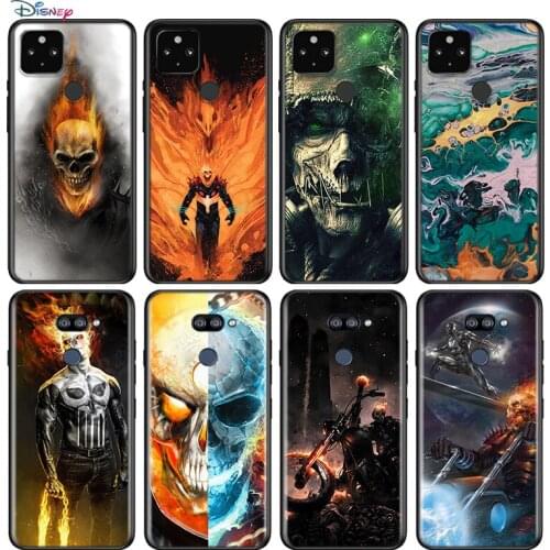 Ghost Rider 2 For Google Pixel 5 4 4A XL Shell For LG Q60 V60 V50 V50S V40 V35 V30 5G Black Soft Phone Case