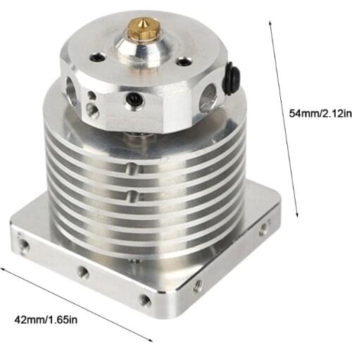 3D Printer Parts 3 in 1 Hotend Extruder All Metal for 0.4/1.75mm Filament 12V/24V, Built-in PTFE in the Throat