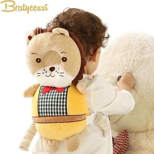 New Baby Pillow Head Protection Pad Cartoon Kids Backpack Protector Pillow Toddler Walking Assistant Baby Safety Products Size L
