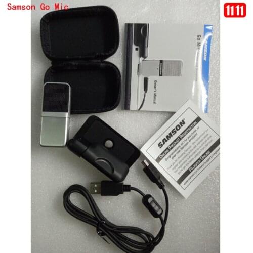 Samson Go Mic Clip Compact portable USB condenser microphone recording microphone for computer and notebook