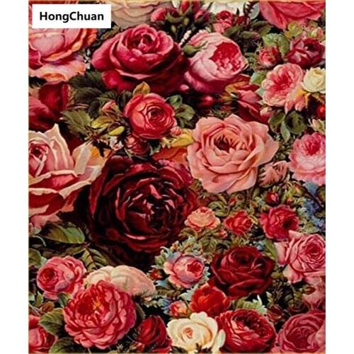 Beautiful rose 5D DIY full diamond round/square cartoon diamond embroidery mosaic cross stitchdiamond painting mural forNew Year