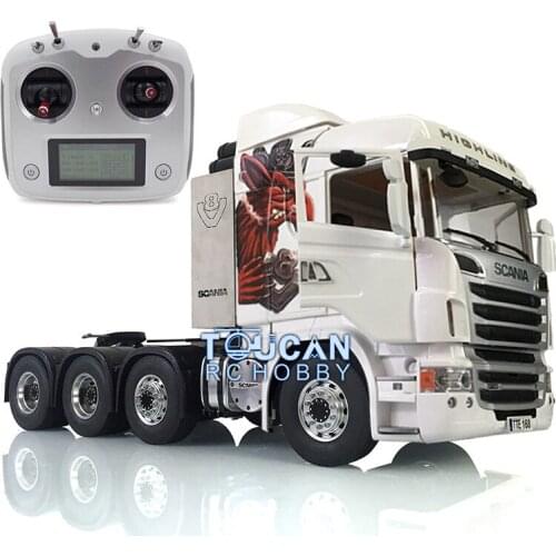 1/14 LESU Metal Chassis 8*8 Axles Hercules Cabin for DIY Scania Gripen RC Tractor Truck THZH0945-SMT3