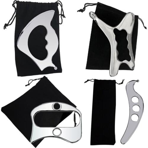Stainless Steel Gua Sha Scraper IASTM Therapy Massage Tool Fascia Knife Muscle Soft Tissue Massager Pain Relief Daily Relaxation