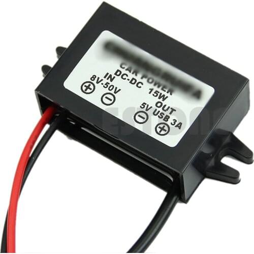 Power DC DC supply Converter Module 8-50V to 5V Micro USB OUTPUT 12V/24V to 5V