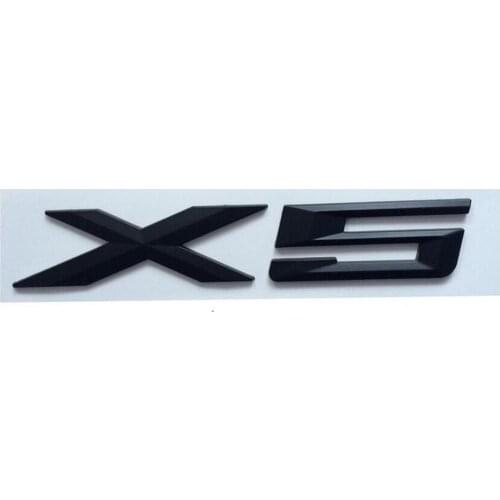 150*30mm Sticker Letters Number Rear Trunk ABS Auto Badge Black Emblem