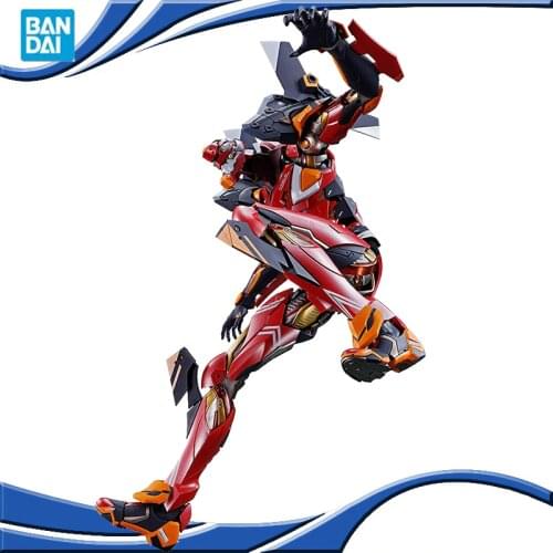 Original BANDAI METALBUILD MB EVA 02 Ver. Anime Evangelion Assembled Robot Model Kids Action Figure Toy Halloween Christmas Gift