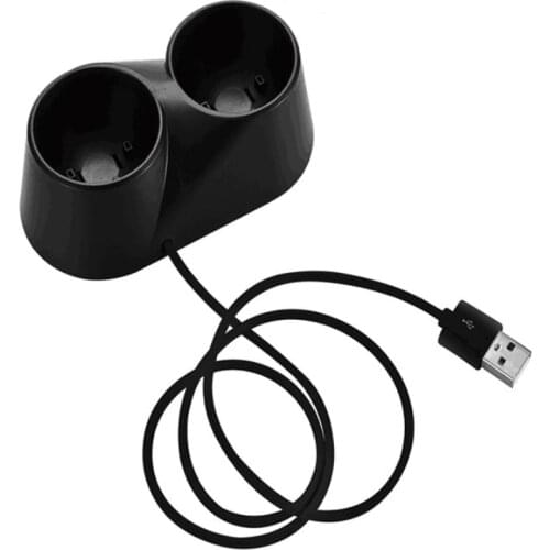 1pc Dual USB Charging Dock Station Stand for PS4 PlayStation 4 Move Motion VR PSVR Game Controller Handle Charger Cradle Bracket