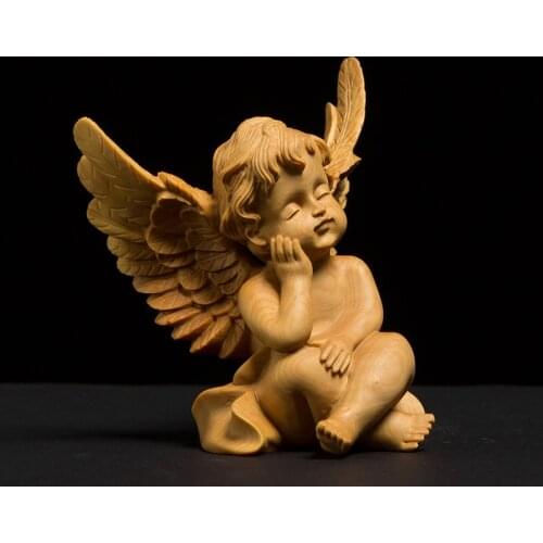 8CM Cupid Statue Loving Angel Kind Angel Figure Wing Statue Cupid Jesus Buddha Decoration Love Holy for Decoration