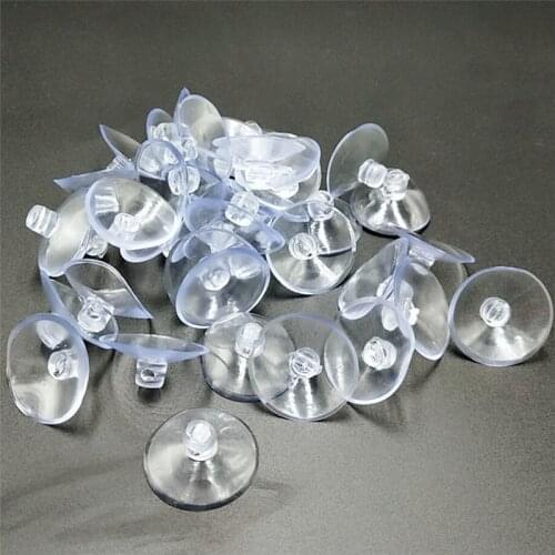 Suoja 25mm 15pcs/lot High-end Sucker Suction Cups For Window Glass Tiles Transparent Mushroom head Suckers Cup