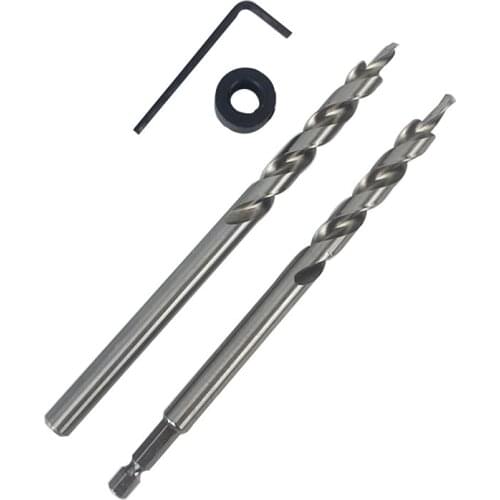 1PC Round handle / Hexagonal handle 1/4" Hex Twist Step Drill Bit 9mm/9.5mm for Jig Manual Pocket Pilot Hole