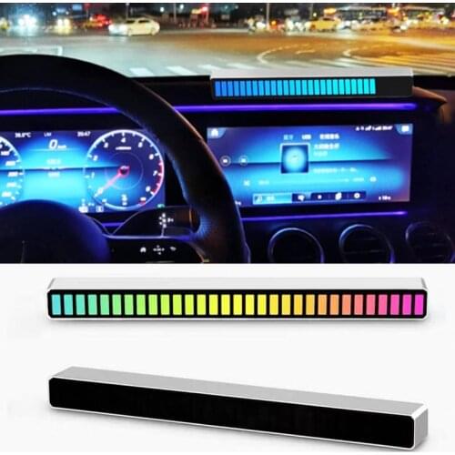 LED Car Atmosphere Lights Wireless Rhythm Atmosphere Light RGB DJ Music Control Interior Ambient Lamps Car Styling Accessories