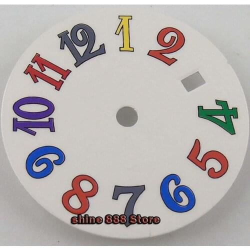 High quality 28.5MM White Sterile Dial Date Window Watch Dial Fit For Mingzhu 2813 3804 Miyota 8215 8205 Movement