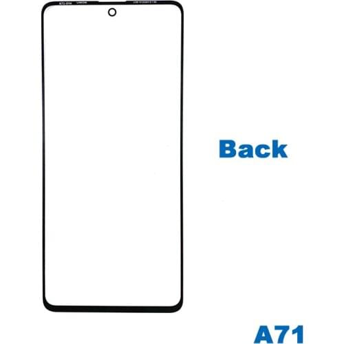 10pcs/lot For A71 LCD Screen Display Original Front Glass Lens Repair Parts Touch screen Outer glass Panel Replacement