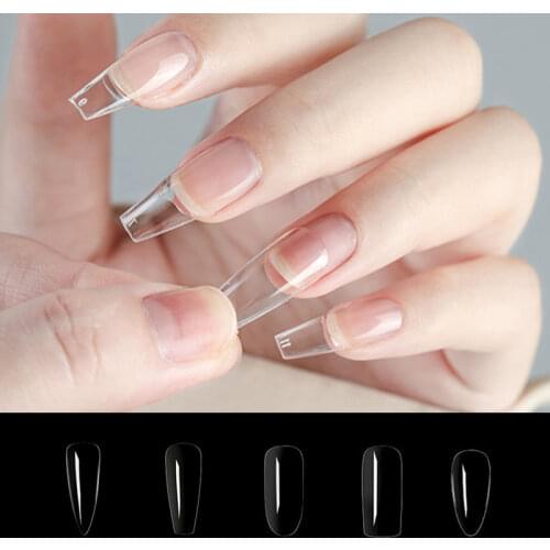 Fake Nail Clear Full Cover False Ballet Nails Fake Nail Press on Pointed Traceless and Ultrathin Fake Nails 120/240pcs