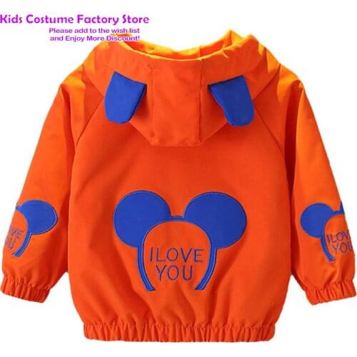 2021 New 1-6Years Spring Autumn Children Jacket Cartoon Overcoat Jacket Kids Clothes Jacket Children Zipper Cardigan Jacket