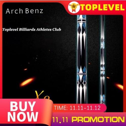 Arch Benz X2 High-end Pool Cue 1/2 Pool Cue Stick Kit 13 mm Tip 149 cm Billiard Cue Snooker Stick Professional Billiard Supplies