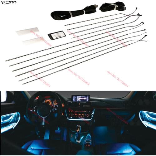 For BMW 4 Series 10/64 Colors Ambient Lights Auto Decorative Car Ambient Light LED Strip Tuning Car Accessories