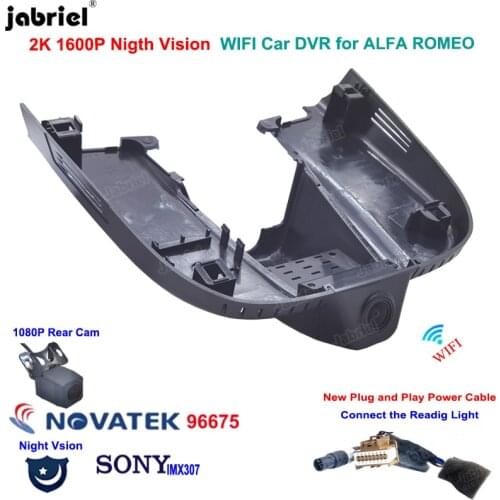 2K 1600P Wifi Car Dvr Dashcam Camera For ALFA ROMEO Giulia Quadrifoglio GTA Veloce for ALFA ROMEO Stelvio Quadrifoglio 2016-2021
