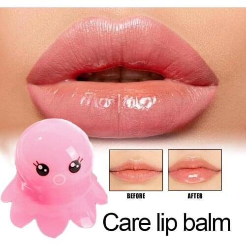 Lip Balm Octopus Shape Multicolor Hygienic Moisturizing Nutritious Jelly Lipstick Primer Exfoliating Anti Aging Makeup Lips Care