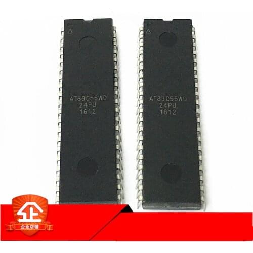 Free Shipping 10pcs/lot AT89C55WD-24PU AT89C55WD 24PU DIP-40