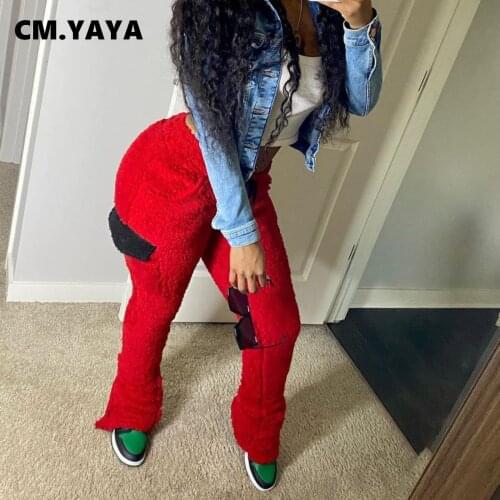 Женские флисовые брюки CM.YAYA China At AliExpress