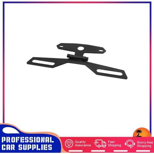 Motorcycle License Plate Holder Foldable License Plate Lamp Bracket Niversal Plate Tail Light Holder
