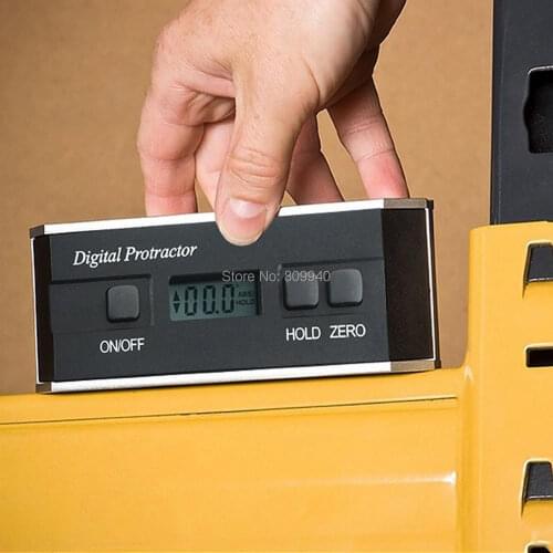 Angle sensor Electronic Digital Magnetic Protractor Tilt Angle Meter Finder level Inclinometer Tool V-Groove 0~360 degree