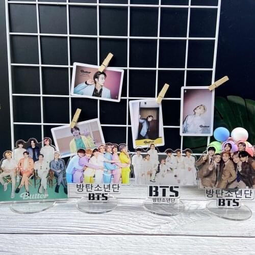 Kpop South Korean Groups Bangtan Boys Acrylic Stand Action Figures Stand Desktop Display Album BUTTER 8th Anniversary Fans Gift