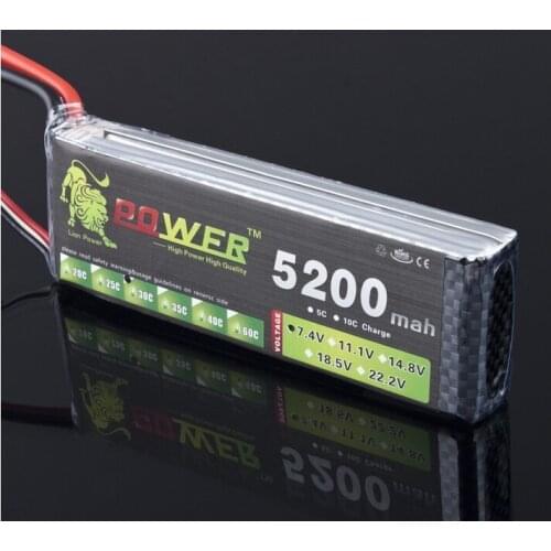 Lion Power 7.4V 5200mAh 30C - 40C 2S Battery LiPoli 7.4V 5200mAh 30C 2S1P Akku Batterie